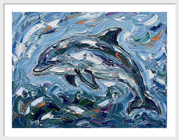 Dancing Porpoise In Waves