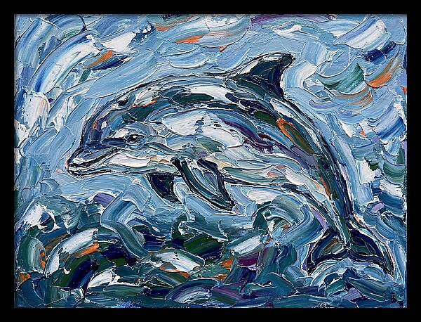 Dancing Porpoise In Waves