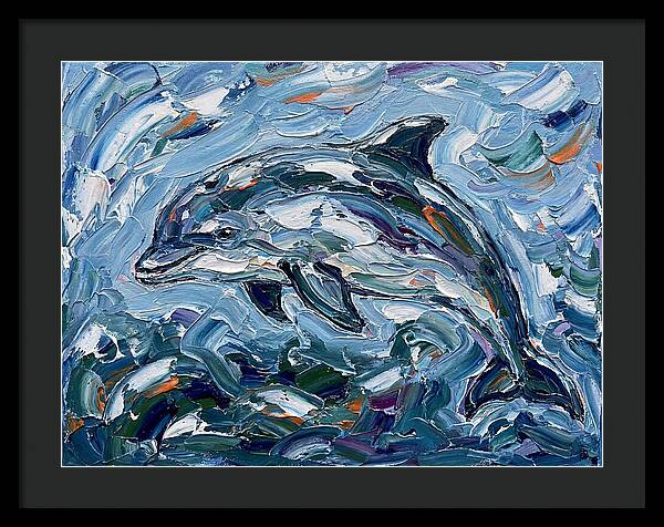 Dancing Porpoise In Waves