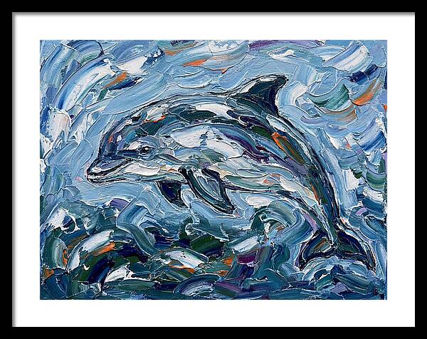 Dancing Porpoise In Waves