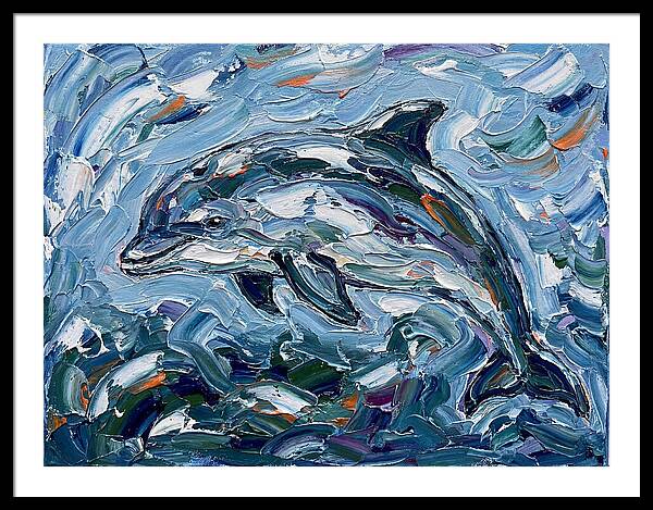 Dancing Porpoise In Waves