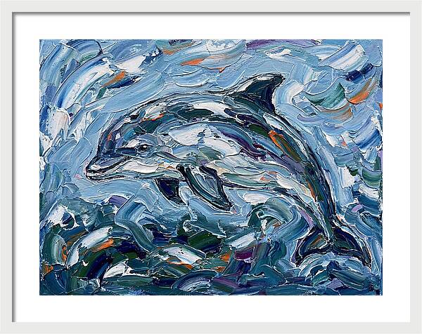 Dancing Porpoise In Waves
