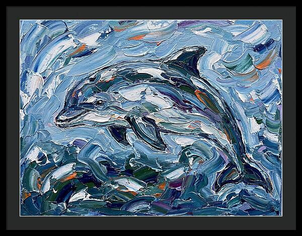 Dancing Porpoise In Waves