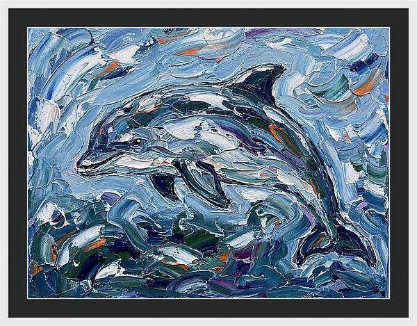 Dancing Porpoise In Waves