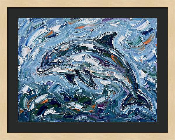 Dancing Porpoise In Waves