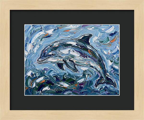 Dancing Porpoise In Waves