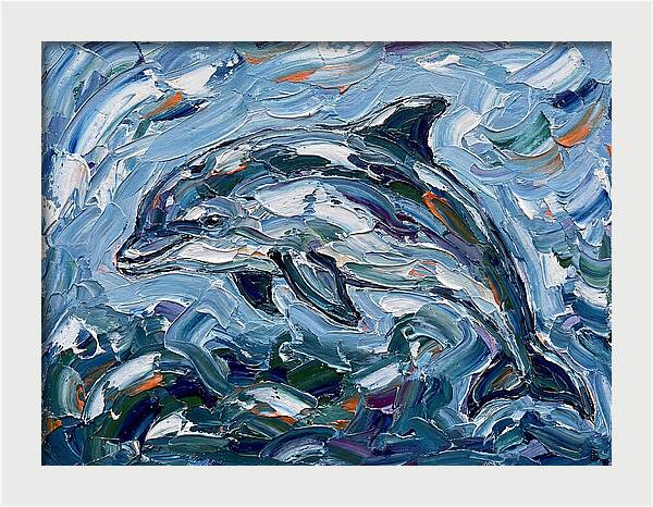 Dancing Porpoise In Waves