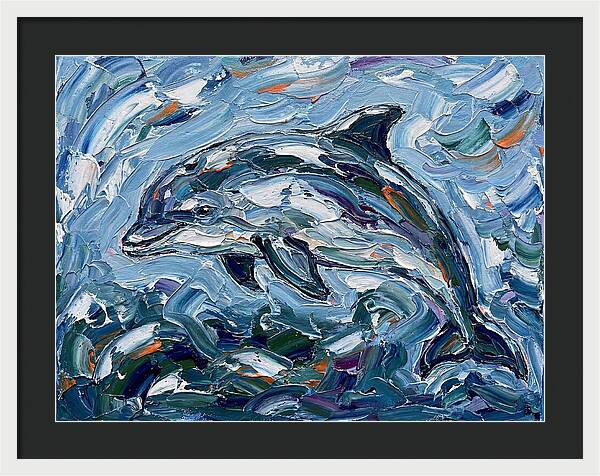 Dancing Porpoise In Waves
