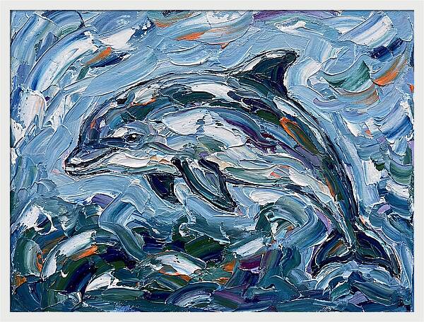 Dancing Porpoise In Waves