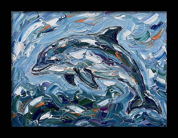 Dancing Porpoise In Waves