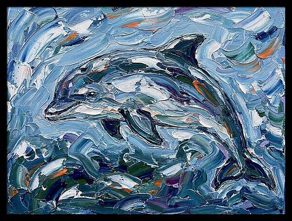 Dancing Porpoise In Waves