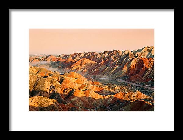 Danxia Color Expanse At Dusk
