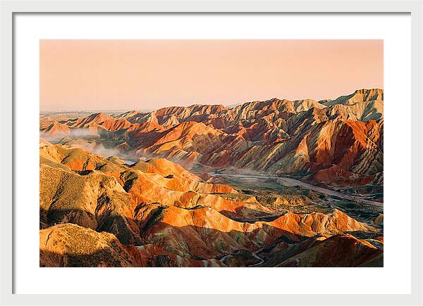 Danxia Color Expanse At Dusk