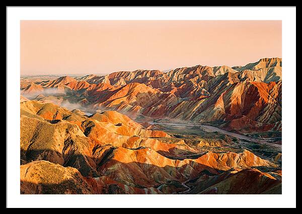Danxia Color Expanse At Dusk