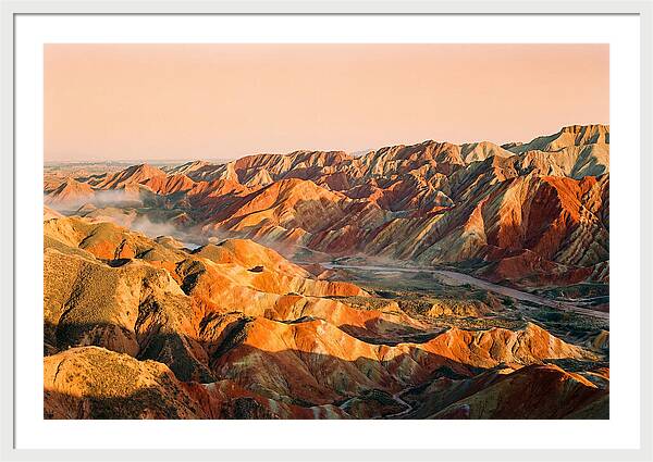 Danxia Color Expanse At Dusk