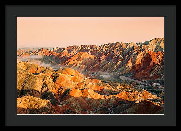 Danxia Color Expanse At Dusk