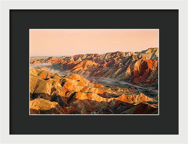 Danxia Color Expanse At Dusk