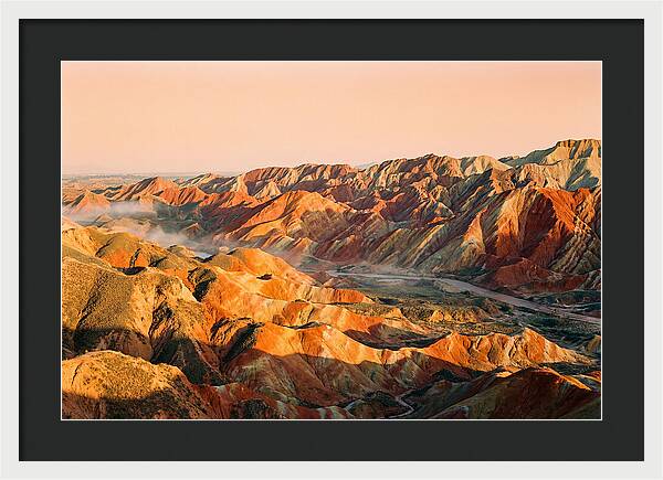 Danxia Color Expanse At Dusk