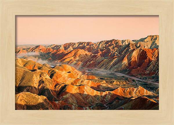 Danxia Color Expanse At Dusk