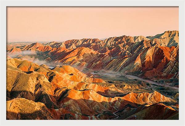 Danxia Color Expanse At Dusk