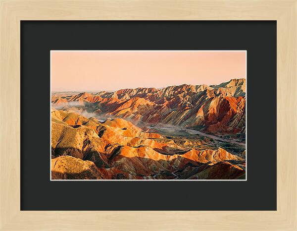 Danxia Color Expanse At Dusk