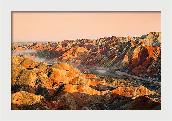 Danxia Color Expanse At Dusk