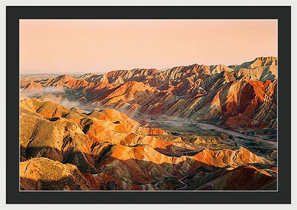 Danxia Color Expanse At Dusk