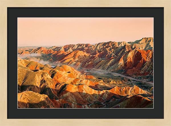 Danxia Color Expanse At Dusk