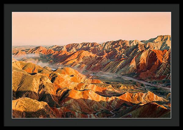 Danxia Color Expanse At Dusk