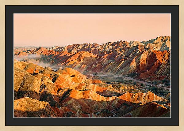 Danxia Color Expanse At Dusk