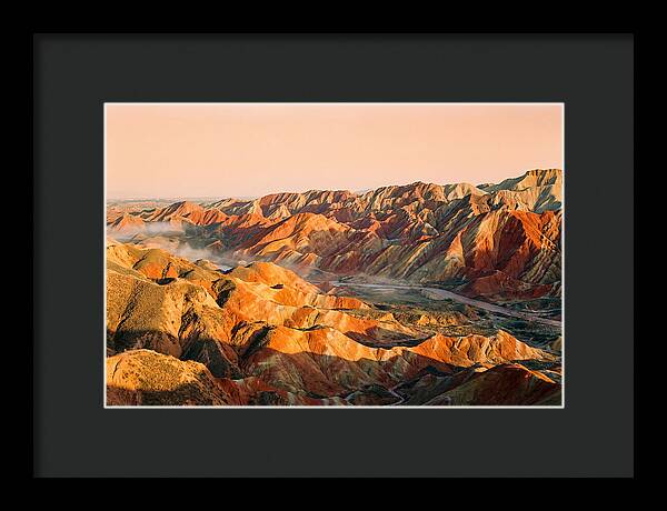 Danxia Color Expanse At Dusk
