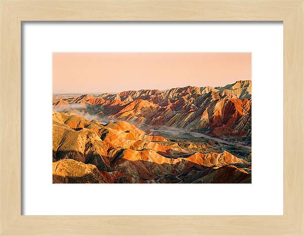 Danxia Color Expanse At Dusk