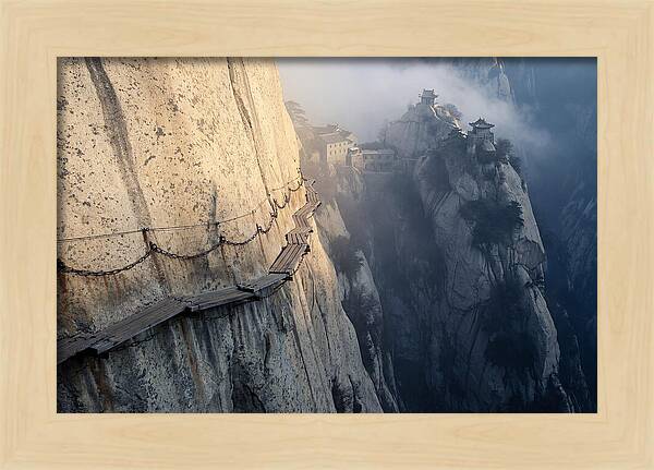 Daring Plank Walk On Mount Hua