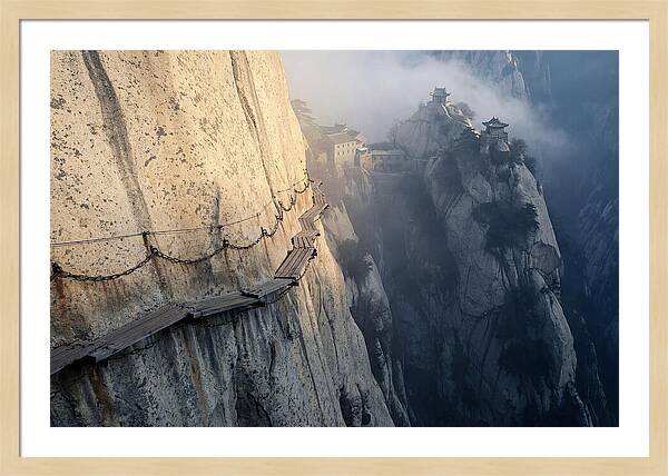 Daring Plank Walk On Mount Hua