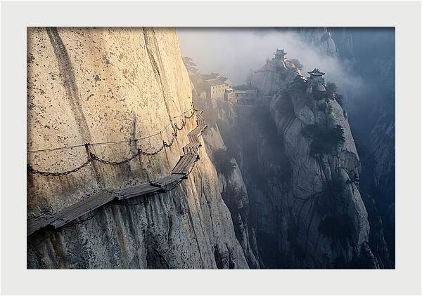Daring Plank Walk On Mount Hua