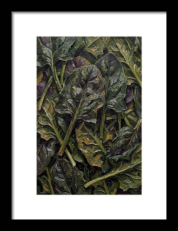 Dark Green Spinach Leaves