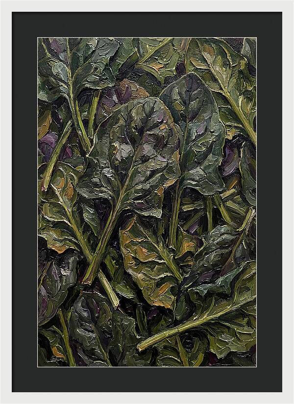 Dark Green Spinach Leaves
