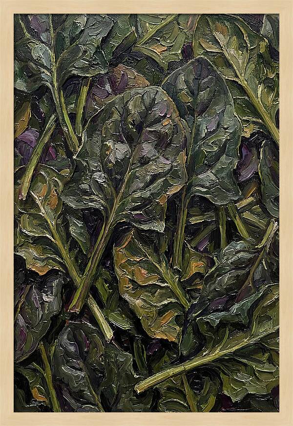 Dark Green Spinach Leaves