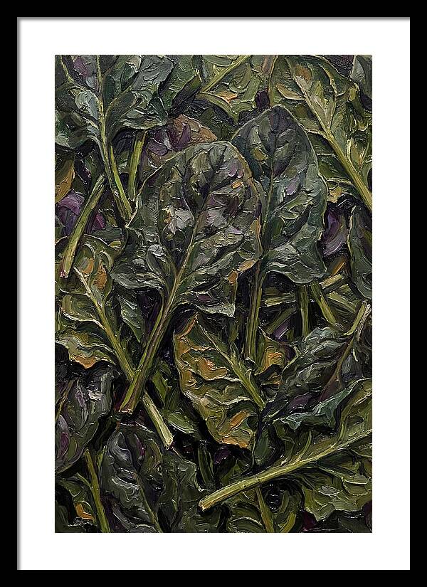 Dark Green Spinach Leaves