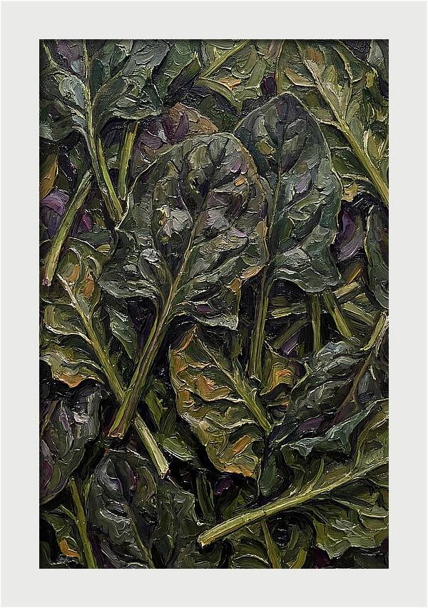 Dark Green Spinach Leaves