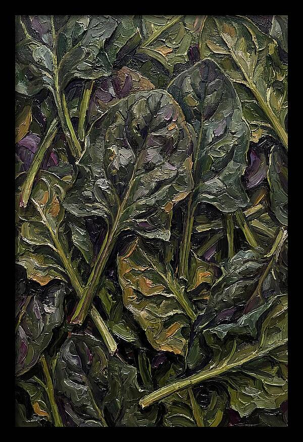 Dark Green Spinach Leaves