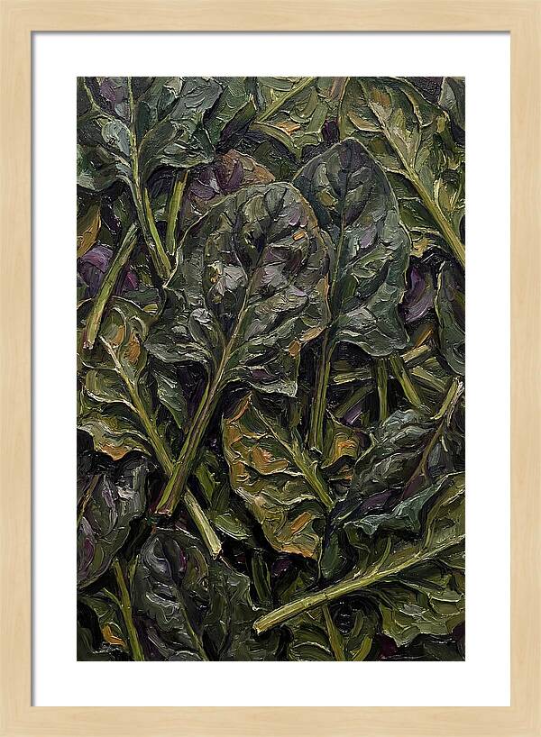 Dark Green Spinach Leaves