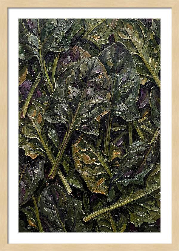 Dark Green Spinach Leaves