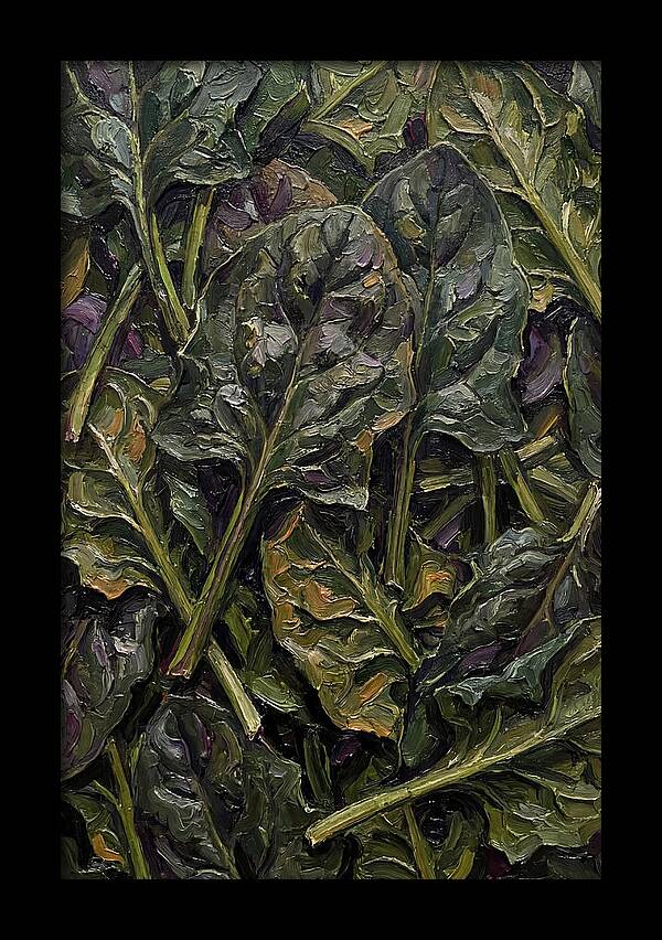 Dark Green Spinach Leaves