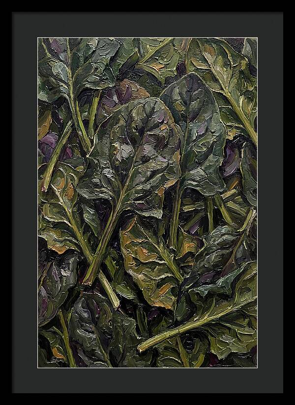 Dark Green Spinach Leaves