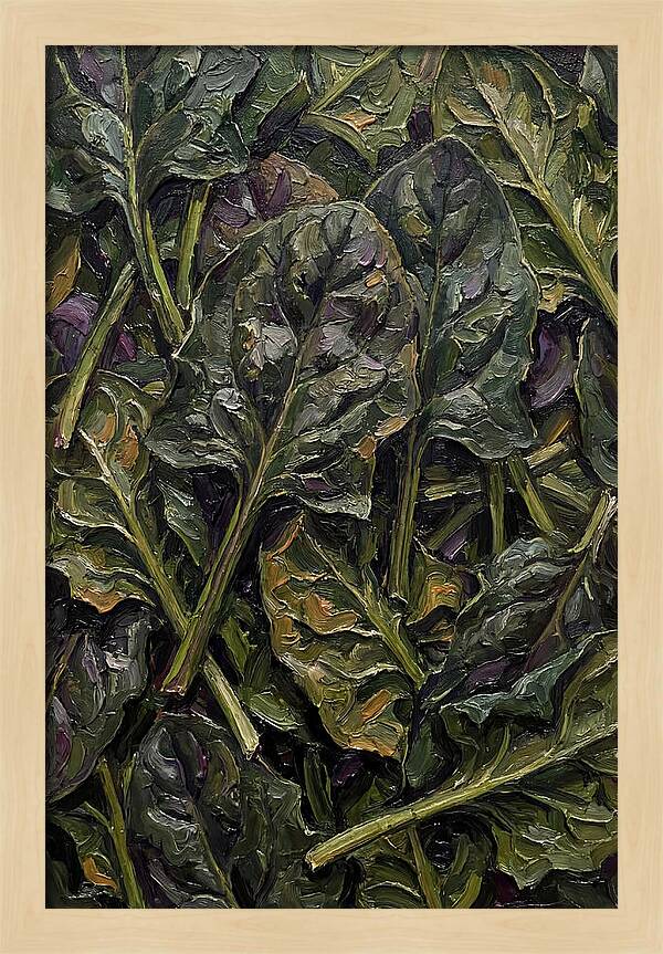 Dark Green Spinach Leaves