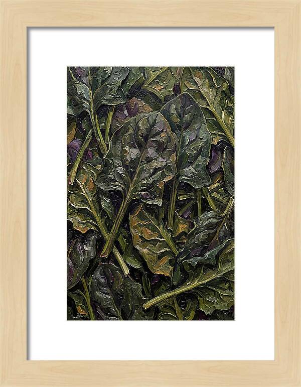 Dark Green Spinach Leaves