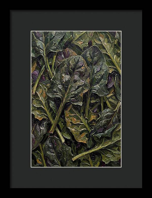 Dark Green Spinach Leaves