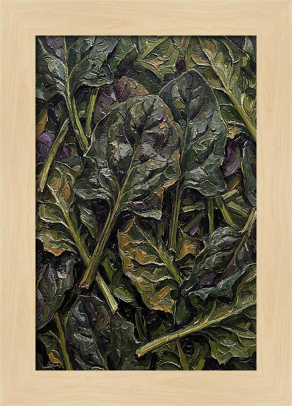 Dark Green Spinach Leaves