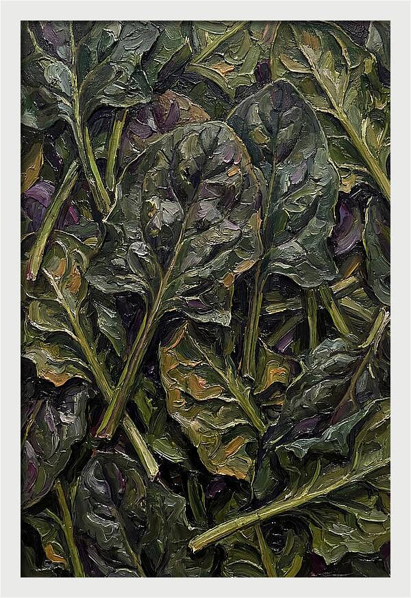 Dark Green Spinach Leaves